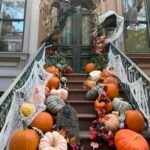 Halloween Front Porch Decoration Package Outdoor Entrance Decor