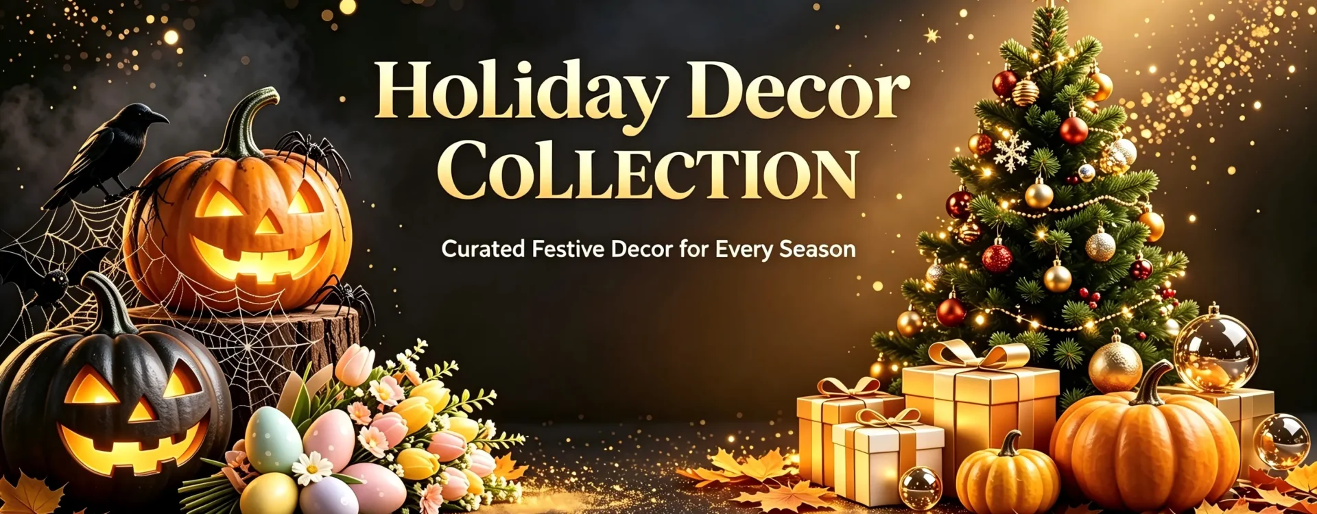 Complete western holiday home‑decor banner, premium festive ornaments for every seasonal celebration